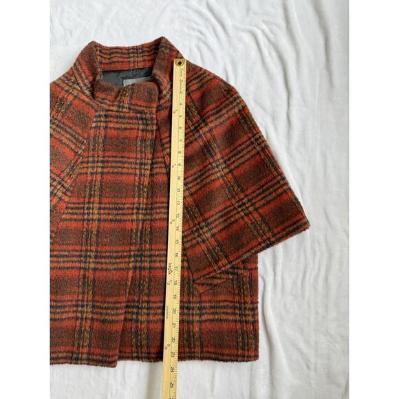 Anthropologie Women’s Tess Plaid Capelet One Size - Picture 9 of 10